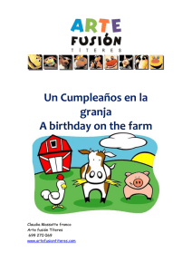 Un Cumpleaños en la granja A birthday on the farm