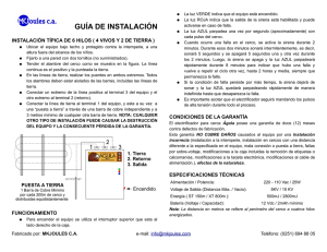 Guía de Instalación Energizador Águla ST XT de MKJoules C.A.