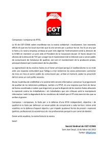 Secció Sindical de CGT-CCMA - Sección sindical de CGT en RTVE
