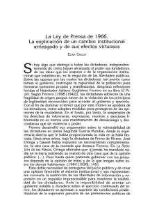 La Ley de Prensa de 1966. La explicación de un cambio