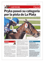 Pryka paseó su categoría por la pista de La Plata