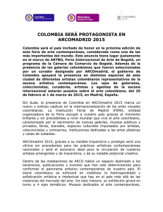 colombia será protagonista en arcomadrid 2015