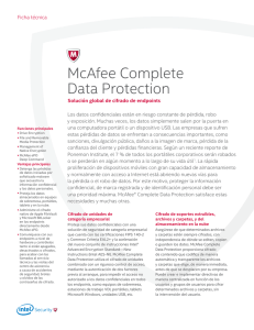 McAfee Complete Data Protection Ficha Técnica