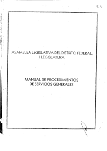 Manual de Procedimientos de Servicios Generales