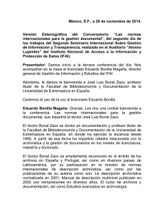México, D.F., a 28 de noviembre de 2014. Versión Estenográfica del