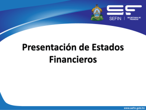 Presentación de Estados Financieros.