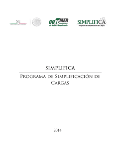 Programa SIMPLIFICA COFEMER - Comisión Federal de Mejora