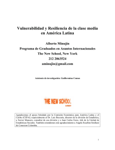 Vulnerabilidad y Resiliencia de la clase media en América