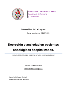 Depresion y ansiedad en pacientes oncologicos hospitalizados