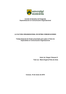 &ldquo;La cultura [de una organizaci&oacute;n] constituye el estilo propio de