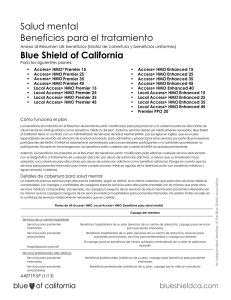 Salud mental Beneficios para el tratamiento Blue Shield of California