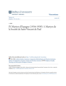 IV. Martyrs d`Espagne (1934-1939): 5. Martyrs de la