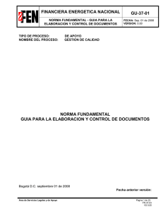 Norma Fundamental - Guía para la Elaboración de Documentos