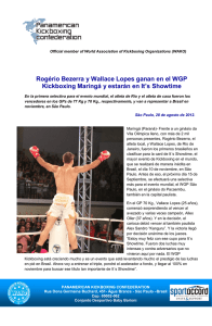 Rogério Bezerra y Wallace Lopes ganan en el WGP Kickboxing