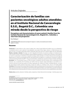 Caracterización de familias con pacientes oncológicos adultos
