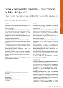 Fiebre y adenopatías cervicales… ¿enfermedad de Kikuchi