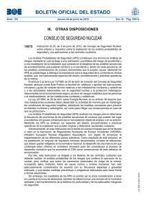 Instrucción IS-25, de 9 de junio de 2010, del Consejo de