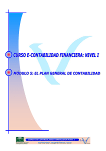 MÓDULO 5: EL PLAN GENERAL DE CONTABILIDAD