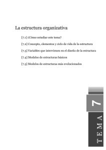 La estructura organizativa