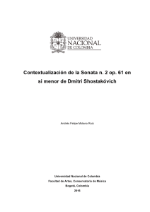 Contextualización de la Sonata n. 2 op. 61 en si menor de Dmitri