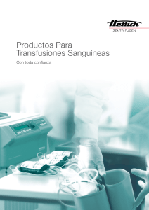 Productos Para Transfusiones Sanguíneas