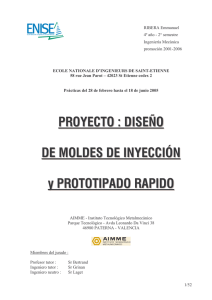 Proyecto Moldes Prototipos 2005