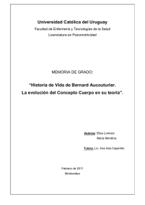 “Historia de Vida de Bernard Aucouturier. La evolución del concepto