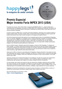 Premio Especial Mejor Invento Feria INPEX 2013 (USA)