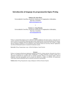 Introducción al lenguaje de programación lógica Prolog - Di
