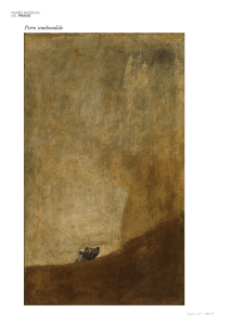 Perro semihundido - Goya en El Prado
