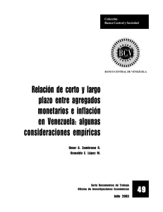 Relación de corto y largo plazo entre agregados monetarios e