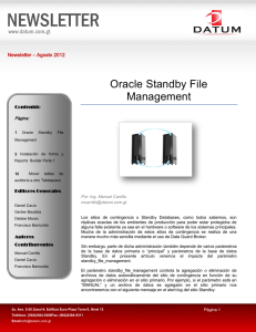 Oracle Standby File Management - Newsletter