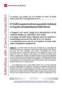 El CA2M prepara la primera exposición individual en España del