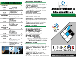 Administración de la Educación Básica - UNERMB