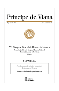 VII Congreso General de Historia de Navarra SepArAtA