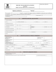 RED DE TELECOMUNICACIONES RESOLUCIÌN