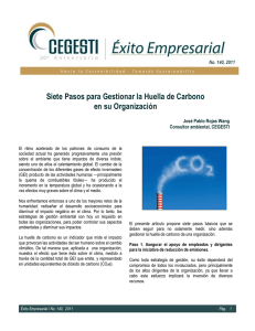 Siete Pasos para Gestionar la Huella de Carbono en su Organización