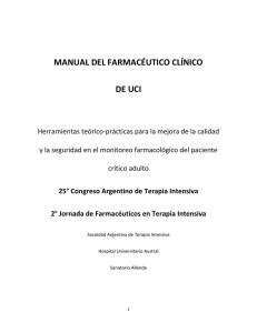 manual del farmacéutico clínico de uci