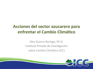 10.Acciones sector azucarero ante el cambio climático