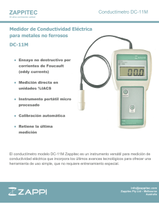Medidor de Conductividad Eléctrica para metales no