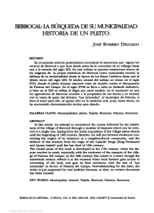 HISTORIA DE UN PLEITO. - Universidad de Huelva
