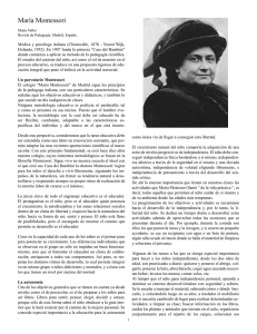 Maria Montessori: vida - filosofia