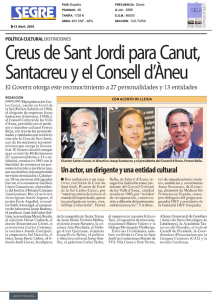 Creus de Sant Jordi para Canut, Santacreu y el Consell d Aneu