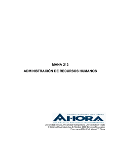 mana 213 administración de recursos humanos