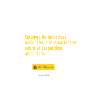 Catálogo de iniciativas nacionales e internacionales sobre el