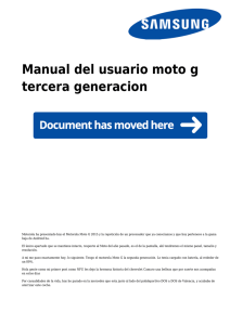 Manual del usuario moto g tercera generacion