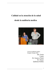 Calidad en la atención de la salud desde la auditoria medica