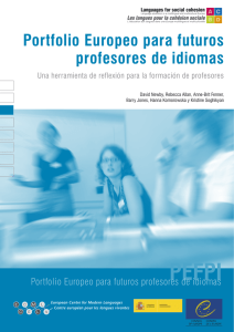 Portfolio Europeo para futuros profesores de idiomas