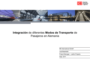 Integración de diferentes Modos de Transporte de Pasajeros en