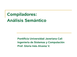 Análisis Semántico - Pontificia Universidad Javeriana, Cali